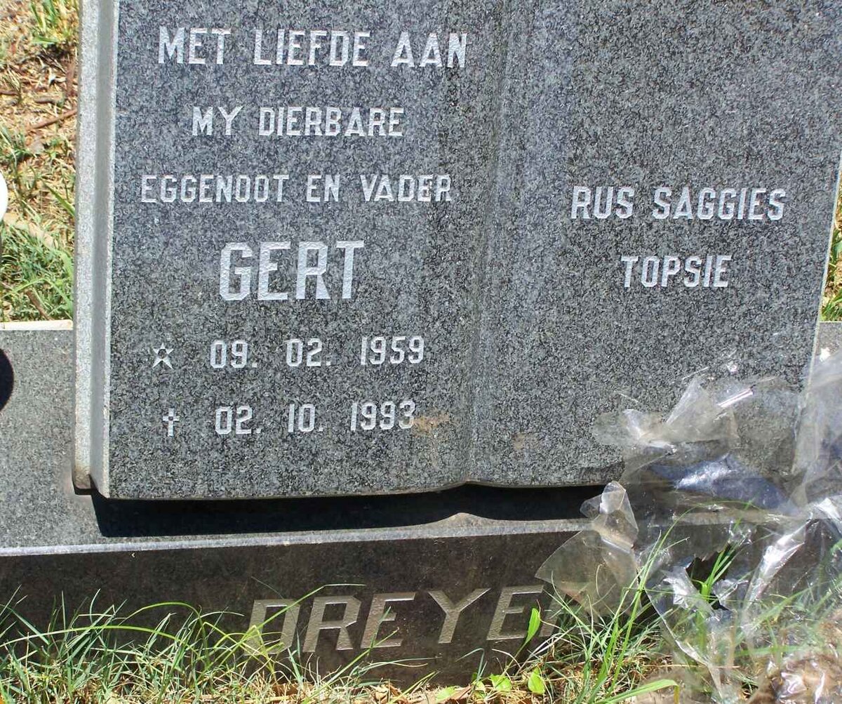 DREYER Gert 1959-1993