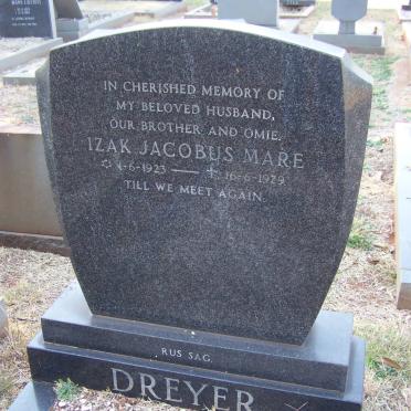 DREYER Izak Jacobus Mare 1923-1979
