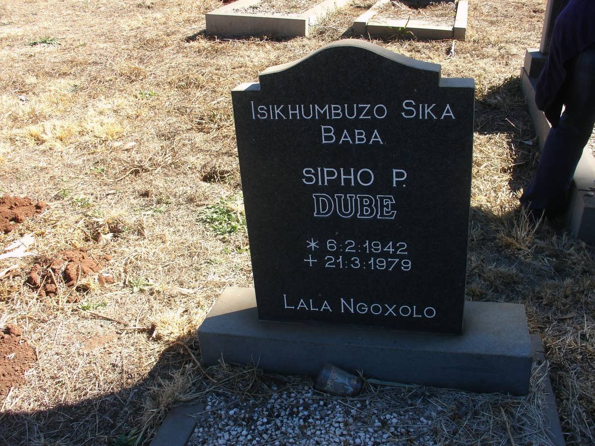 DUBE Sipho P. 1942-1979