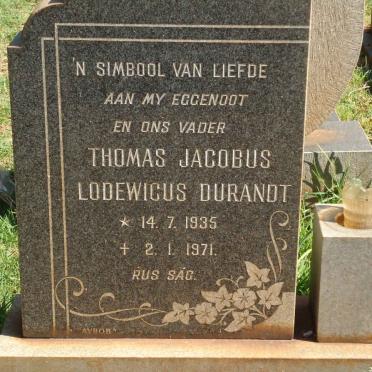 DURANDT Thomas Jacobus Lodewicus 1935-1971