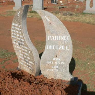 DUDUZILE Patience 1969-2013