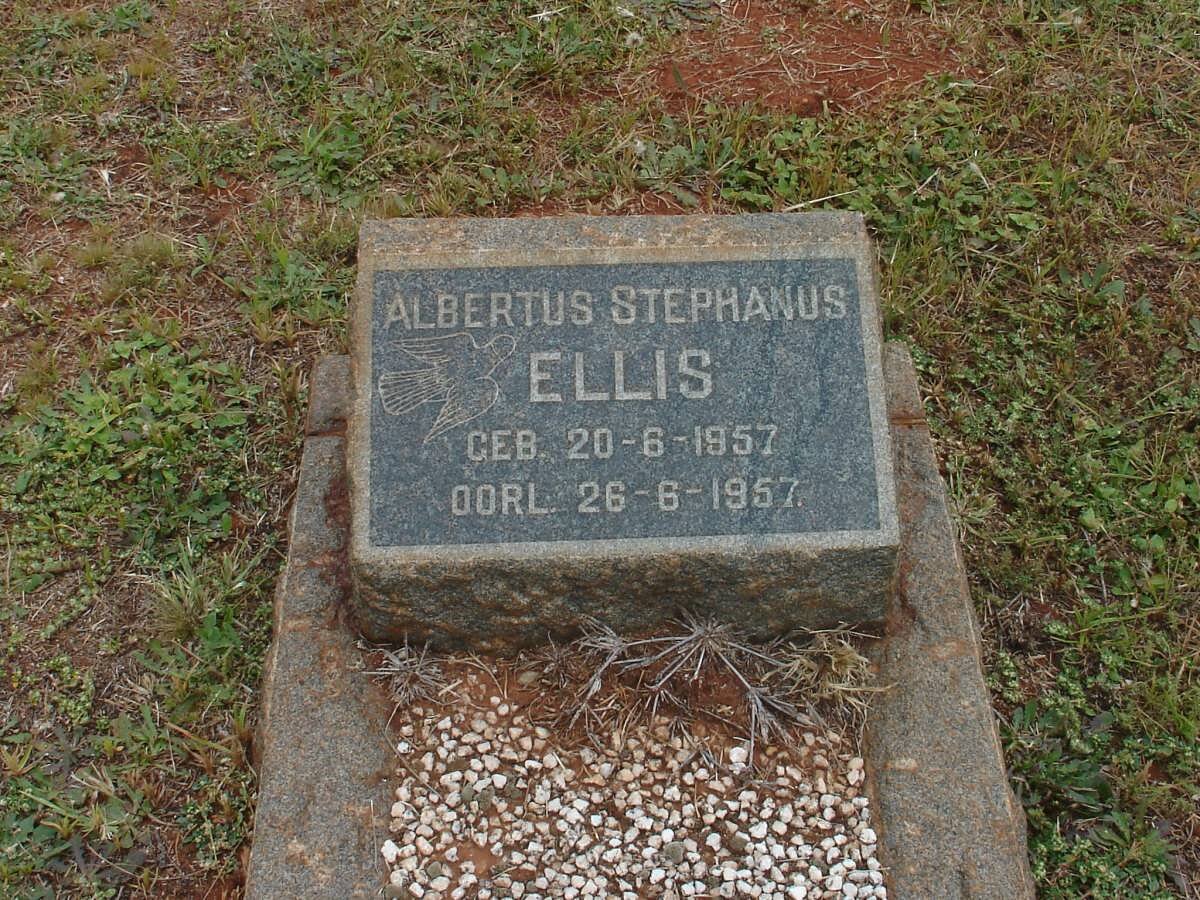 ELLIS Albertus Stephanus 1957-1957
