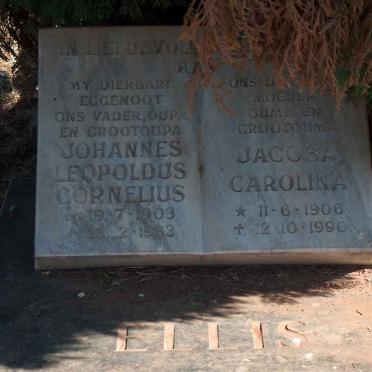 ELLIS Johannes Leopoldus Cornelius 1903-1983 &amp; Jacoba Carolina 1906-1990