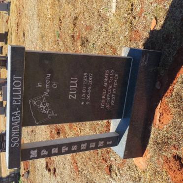 ELLIOT Zulu, Sondaba 1955-2007