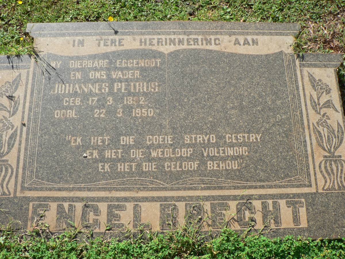 ENGELBRECHT Johannes Petrus 1892-1950