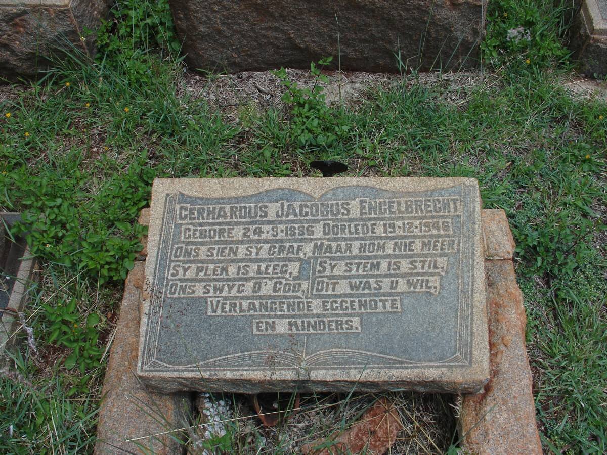 ENGELBRECHT Gerhardus Jacobus 1886-1946