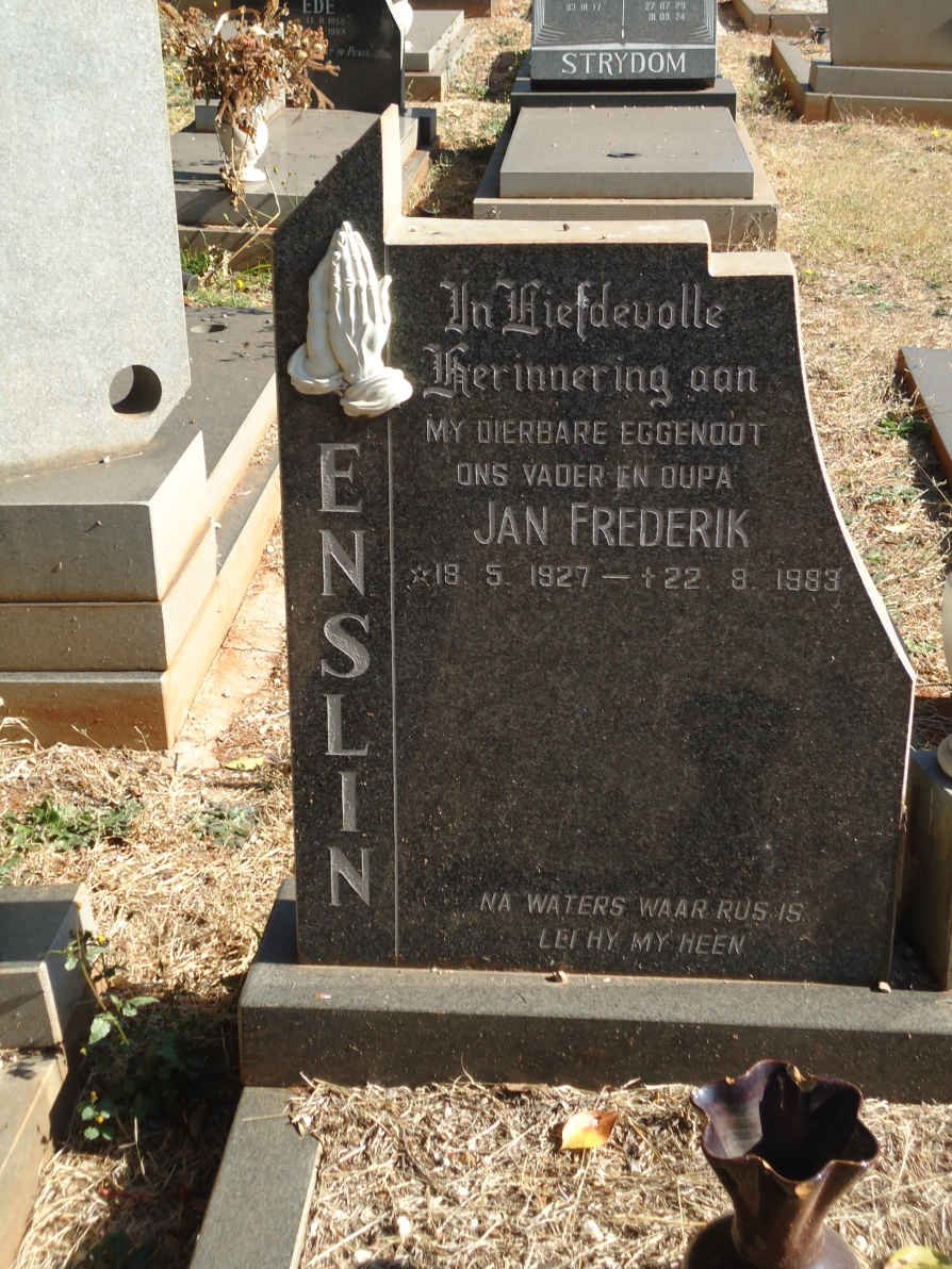 ENSLIN Jan Frederik 1927-1983