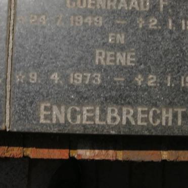 ENGELBRECHT Coenraadt F.1949-1986  :: ENGELBRECHT Rene 1973-1986