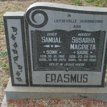 ERASMUS Samual 1912-1973 &amp; Susarha Magrieta 1914-1992