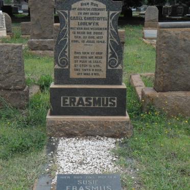 ERASMUS Carel Christoffel Lodewyk 1897-1942 &amp; Susie 1902-1965
