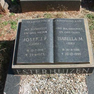 ESTERHUIZEN Josef J.F. 1916-1973 &amp; Isabella M. 1916-1995