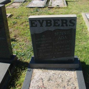 EYBERS Minnie Ada nee MOSTERT 1919-1982