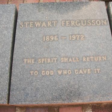 FERGUSSON Stewart 1896-1972