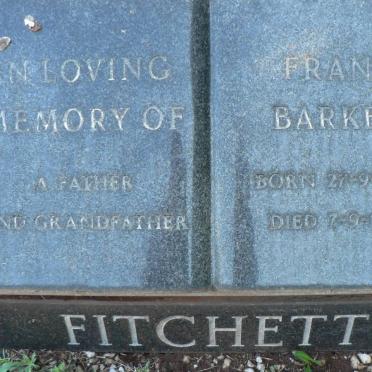 FITCHETT Frank Barkby 1910-1987