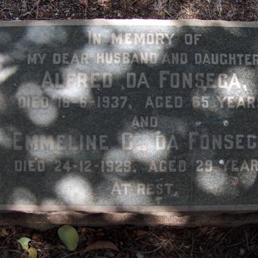 FONSECA Alfred, da -1937 :: da FONSECA Emmeline C. -1929