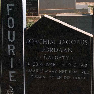 FOURIE Joachim Jacobus Jordaan 1948-1981
