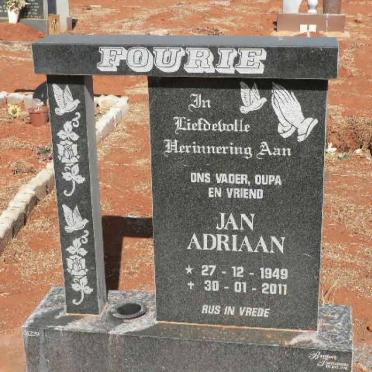 FOURIE Jan Adriaan 1949-2011