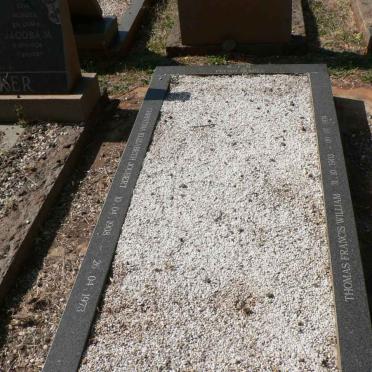 FLYNN Thomas Francis William 1903-1974 &amp; Christina Elizabeth JOUBERT 1908-1973