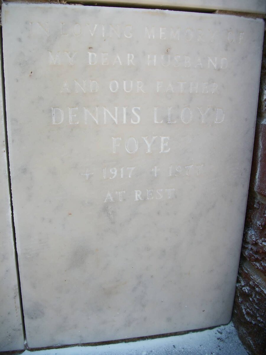 FOYE Dennis Lloyd 1917-1977