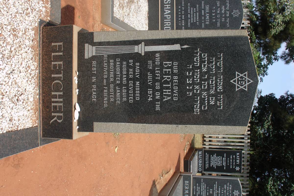 FLETCHER Bertha -1974