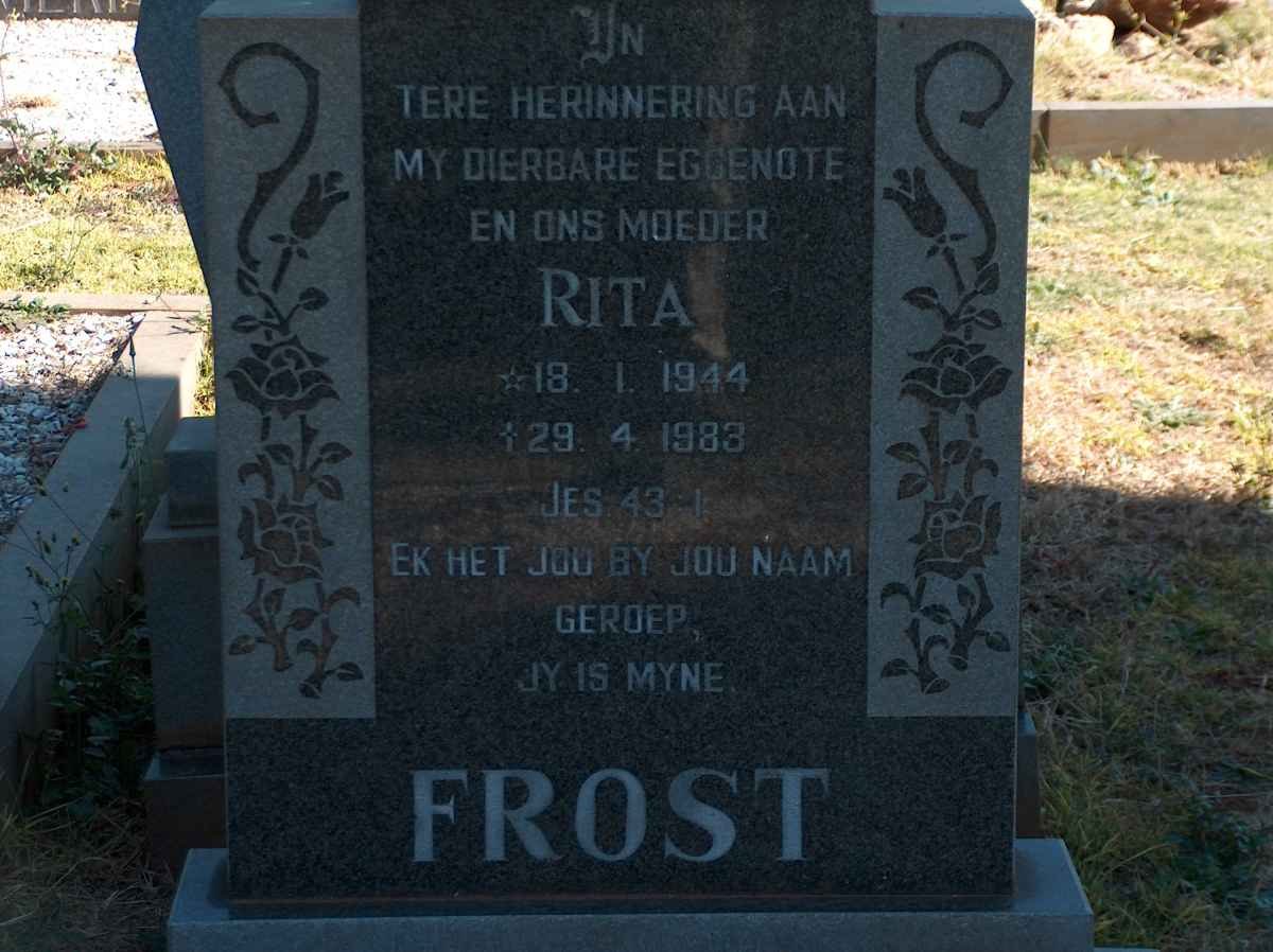 FROST Rita 1944-1983