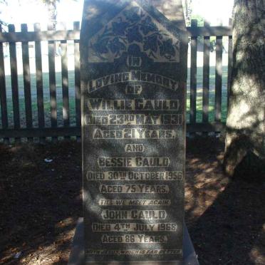 GAULD John -1968 &amp; Bessie -1956 :: GAULD Willie -1931