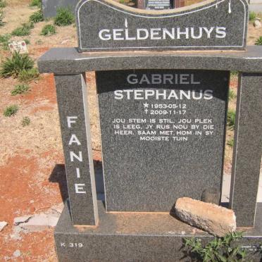 GELDENHUYS Gabriel Stephanus Fanie 1953-2009