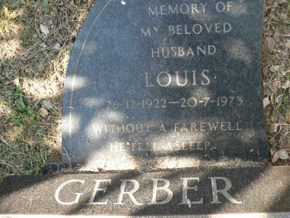 GERBER Louis 1922-1973