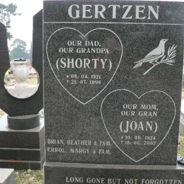 GERTZEN Shorty 1921-1996 &amp; Joan 1924-2002