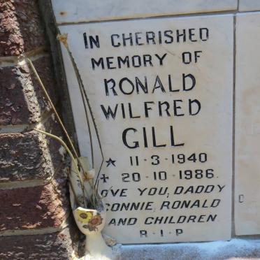 GILL Ronald Wilfred 1940-1986