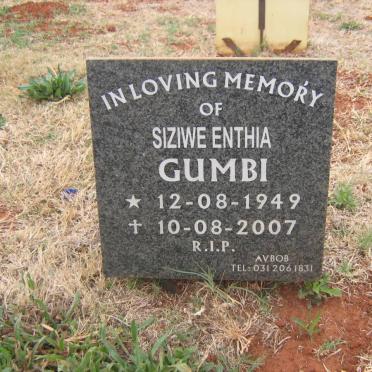 GIMBI Siziwe Enthia 1949-2007