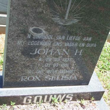 GOUWS Johan H. 1937-1991