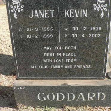 GODDARD Janet 1955-1999 :: Kevin 1976-2003