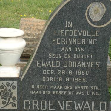 GROENEWALD Ewald Johannes 1950-1969