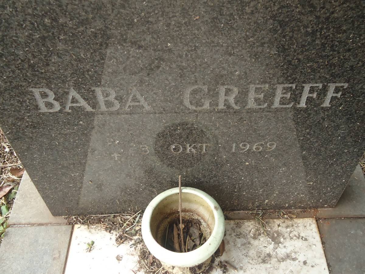 GREEFF Baba 1969-1969 