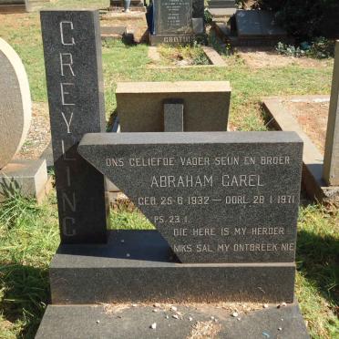 GREYLING Abraham Carel 1932-1971