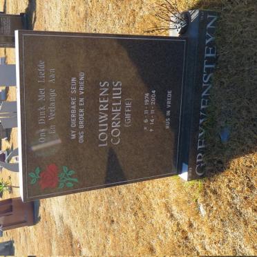 GREYVENSTEYN Louwrens Cornelius 1974-2004