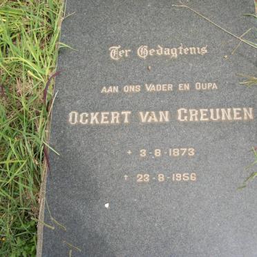 GREUNEN Ockert, van 1873-1956