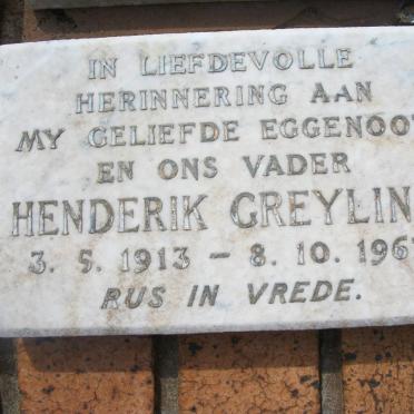 GREYLING Henderik 1913-1967