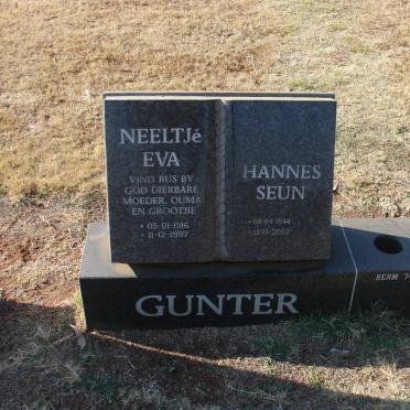 GUNTER Neeltjé Eva 1916-1997 :: Hannes 1944--2002