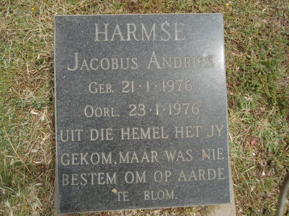 HARMSE Jacobus Andries 1976-1976