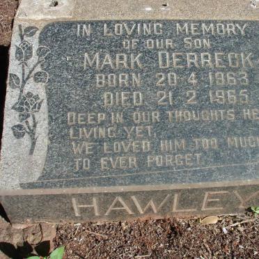HAWLEY Mark Derreck 1963-1965