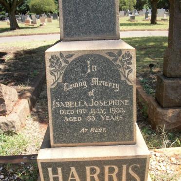 HARRIS Isabella Josephine -1933