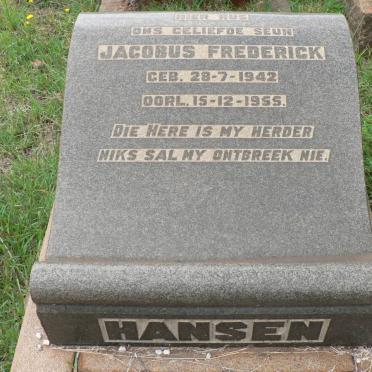 HANSEN Jacobus Frederick 1942-1955