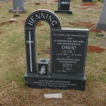 HENNING D.J.M. 1934-2007 &amp; J.M. 1940-