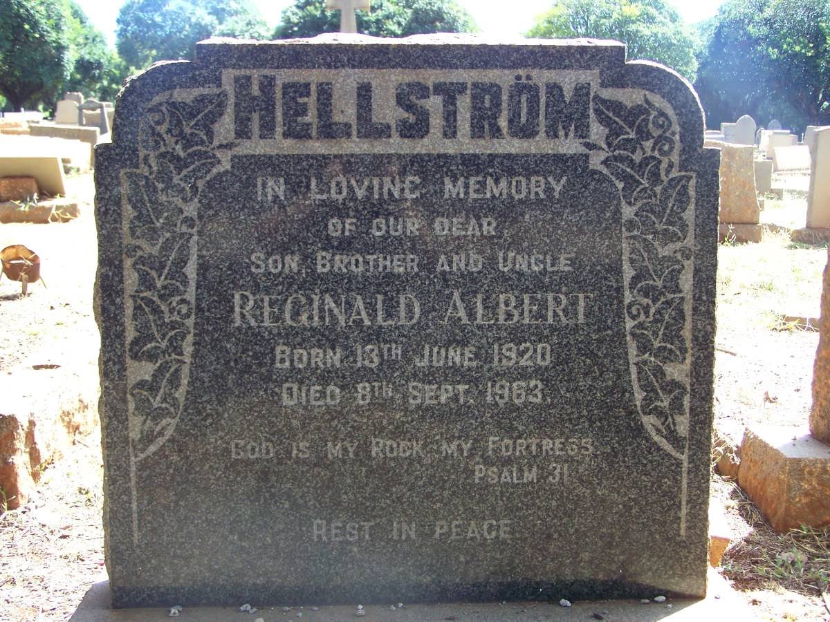 HELLSTRÖM Reginald Albert 1920-1963