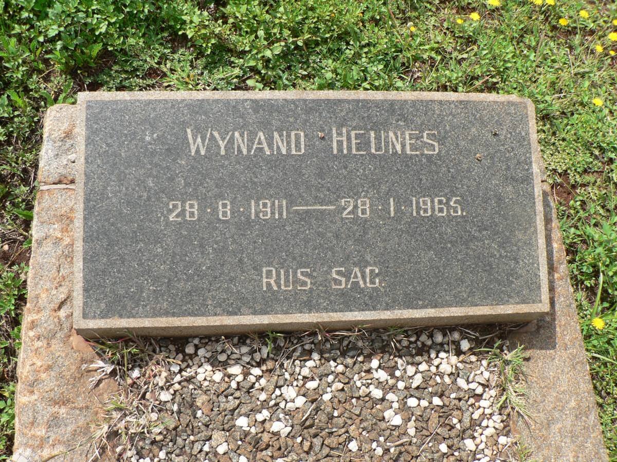 HEUNES Wynand 1911-1965
