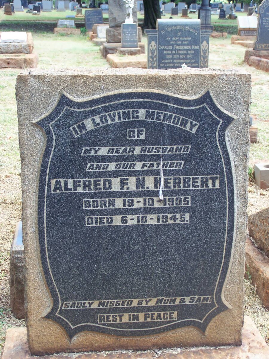 HERBERT Alfred F. N. 1905-1945