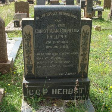 HERBST Christiaan Cornelius Phillipus 1896-1961