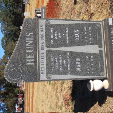 HEUNIS Seun 1939-2006 &amp; Marie 1943-2005
